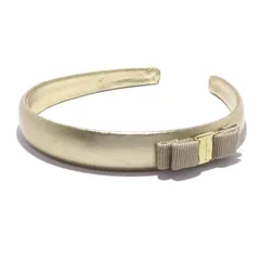 FERRAGAMO/SalvatoreFerragamo(サルバトーレフェラガモ) カチューシャ美品  ゴールド ヴァラ