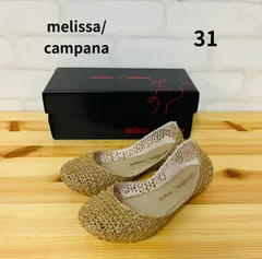 子供用品　ブランド　メリッサ　キッズサンダル　melissa  31　　ラバーソール　メリッサ ジグザグ　Melissa カンパーナ CAMPANA ZIGZAG Papel Glitter 　 サンダル フラット ぺたんこ　美品