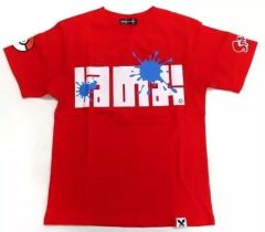 [중고] 의류 호노오 / 호게타 페스 T 셔츠 레드 L 사이즈 [Splatoon (스플라툰) × 포켓 몬스터] 포켓몬 센터 온라인 추첨 판매품