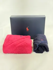 ポロ　ラルフローレン　タオルセット　レッドxブルー