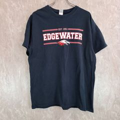 GILDAN ギルダン EDGEWATER グラフィック ロゴ プリント  ブラック　黒 L Tシャツ