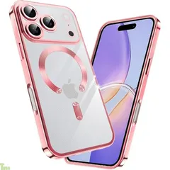 fagazzfu 対応 iPhone 17 Pro ケース クリア MagSafe対応 対応 iPhone 17 pro スマホケース 耐衝撃 傷防止の メッキ加工 いpほね17 pro カバー レンズ保護 TPU ソフト 薄くて 指紋防止 滑り止め