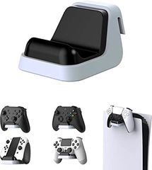 ブラック＆ホワイト PlayVital ps5に対応用＆ヘッドセットに対応用ユニバーサルゲームコントローラーウォールマウント、Xboxシリーズコントローラーに対応用ウォール壁掛けスタンド、Nintendo Switch Proコントローラーに対 ::20470