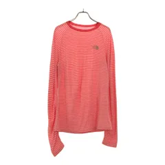 ザノースフェイス NTW35813 アウトドア ボーダー柄 長袖 Tシャツ ピンク系 THE NORTH FACE ロンT レディース 古着 【240318】 メール便可