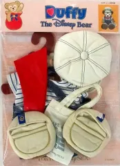 【中古】ぬいぐるみ ダッフィー(サロペット＆Tシャツ) コスチュームセット(ぬいぐるみ用衣装) 「ディズニーベア」 東京ディズニーシー限定