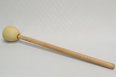 寺院用大型木魚バイ　樫木　ゴム倍　全長約70cm