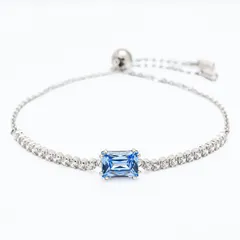 スワロフスキー SWAROVSKI ブレスレット Matrix Tennis マトリックス クリア シルバー ブルー レディース 5693412 ジュエリー