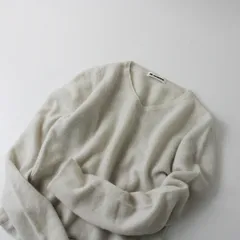 JIL SANDER ジルサンダー 裾ドロスト カシミヤVネックニット 36/ライトベージュ カシミヤ100%【2400013230087】のサムネイル