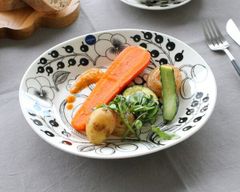 鹿児島睦 器 中皿 大皿 深皿 かごしままこと 花 草花 作家 プレート