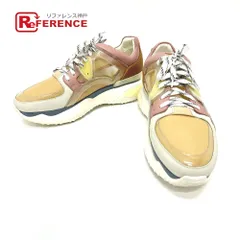 フェンディ 7E1189 FFロゴ シューズ スニーカー ベージュ×ピンク系