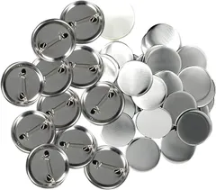 シャンディニー(Chandeny) 缶バッジ 素材セット 缶バッジマシーン用 パーツ DIY 製作 パーツセット 100個セット 32mm(グレー,  直径32mm)