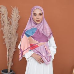 スクエアヒジャブ -Hikari Scarf Moslem Veil Voal Cotton Tudung Cotton Non Instant ( Hijab Scarf Voal Cotton print)ヒジャブ