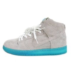 【名東】ナイキ スニーカー DUNK HIGH PREMIUM SB 313171 114 27.5cm グレー 水色系 メンズ 男 靴