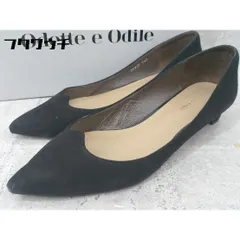 ◇ ◎ Odette e Odile UNITED ARROWS ヒール パンプス サイズ24 1/2 ブラック レディース 【中古】 【1002801608620】