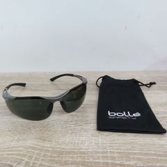 美品 Bolle ボレー CONTPSF ナイロンフレーム スポーツテンプル ティップグリップ付き 偏光 サングラス ブラック