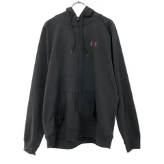 アンダーアーマー 長袖 スウェット ジップパーカー LG ブラック UNDER ARMOUR メンズ