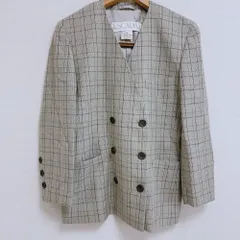 エスカーダ ESCADA ジャケット 長袖 チェック ベージュ?グレー系 36サイズ 878732のサムネイル