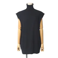 ■美品■BLAMINK ブラミンク ニット サイズ38 総カシミヤ タートルネック バックスリット ニットベスト ブランド古着【中古】20250214/RA3337 □美品□BLAMINK ブラミンク ニット サイズ38 総カシミヤ