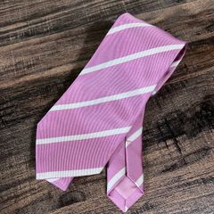 E.Marinella Napoli マリネッラ ナポリ シルク ハンドメイド ネクタイ ピンク Made in Italy