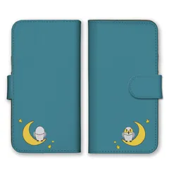 Galaxy S23 SC-51D SCG19 ケース 手帳型 ギャラクシーS23 スマホケース 携帯ケース フクロウ 梟 ミミズク 星空 夜空 月 イラスト 絵 おしゃれ 可愛い ネイビー 大人 カラー06