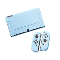 【新着商品】Ryo YXL Switch 有機EL 対応 保護 ケース Joy-Con カバー 分離式 3点セット スイッチ 有機ELモデル 専用 カバー 装着簡単 TPU ソフト 耐衝撃 Switch 有機EL スイッチ有機ELモデル 対応 ケース ブル 1