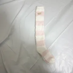 新品未使用 ジェラートピケ　ロングソックス モコモコソックス モコモコ靴下 ルームウェア ピンク ホワイト 女の子 かわいい 温かい靴下