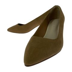 greenlabelrelaxingグリーンレーベルリラクシング ユナイテッドアローズ スエードパンプス size22.5cm/ベージュ系