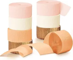 Lumierechat クレープストリーマー クレープ紙 パーティーストリーマー 誕生日 飾りつけ 装飾 8個 セット a-b3571