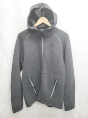 ◇ ⊇ PUMA プーマ コットン 長袖 ジップアップ　パーカー サイズL グレー メンズ P  【1409090000805】