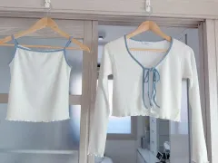 新品 レースナシカーディガンセット