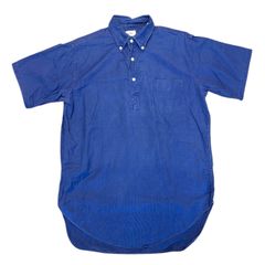 【 40's Vintage Button Down Shirt 】ヴィンテージ ネイビー ボタン ダウン シャツ