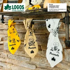 【新品】LOGOS ロゴス スヌーピー(PEANUTS 75years)バンダナ
