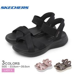 スケッチャーズ サンダル 119975 レディース （W）ウルトラ フレックス 3.0 ネバーベター SKECHERS カラー:01.ブラック 品番：1664-0182