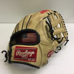 中古品 ローリングス Rawlings プロプリファード 硬式 内野手用オーダーグローブ PROSN54YMG 刺繍入り 1721