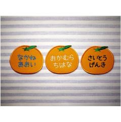 お名前ワッペン　みかん