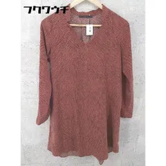 ◇ KBF アーバンリサーチ 総柄 長袖 チュニック シャツ ブラウス サイズFREE ブラウン レディース 【中古】 【1002801766689】