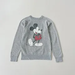 70s USA製　ミッキー　プリント　スウェット　グレー　Tropix Togs Walt Disney Character vintage　R2268