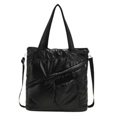 [APOSITV] トートバッグ レディース ダウンバッグ キルティングバッグ ショルダー 大容量 2WAY 軽量