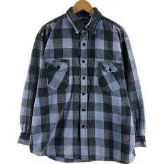 古着 80~90年代 ディッキーズ Dickies バッファローチェック 長袖 フランネルチェックシャツ メンズXL相当 ヴィンテージ/eaa533681