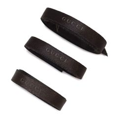 グッチ リボン 3本セット ブランドリボン ギフト プレゼント ラッピング 包装 ロゴ ブラウン 幅1cm GUCCI 【ブランド付属品】【メール便】(ec)