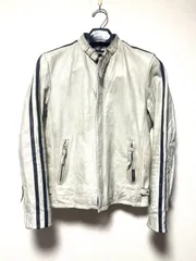 ショットクラシックレーサーLヴィンテージ加工ライン入りライダースアイボリー 2025年最新】Yahoo!オークション -schott クラシックレーサーの