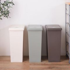 スライド(キャスター付き)ペール（ごみ箱） 45L | 東谷 カラー:ブラウン / グリーン / ホワイト | 45L