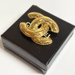 CHANEL シャネル ココマーク マトラッセ ブローチ ヴィンテージ