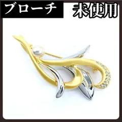 ブローチ　ゴールド　シルバー　パール　ラインストーン　ゴージャス　パーティー