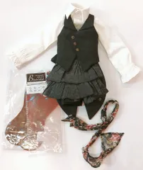 ドールアクセサリー　SD/DD用 ブラックタートルネック＆チェックパンツセット 「ラ・ペルソナーレコレクション/ブルーレーベル」 ドールズパーティ42・アフター限定 ゴシックレーシーセット | ボークス公式 ドルフィーオンラインストア
