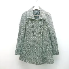 ◇ ZARA ザラ 厚手 冬物 アウター ドット スタンドカラー 長袖 コート 表記なし ブラック レディース E  【1310050023768】