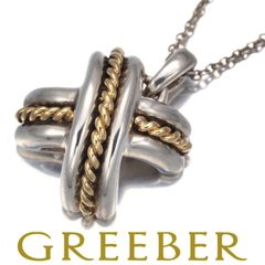 ティファニー ネックレス シグネチャー シルバー 925/K18YG