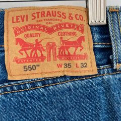 【W35×L32】古着　Levi’s　550　デニムパンツ　ジーンズ