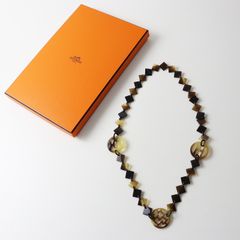 美品 HERMES エルメス ネックレス アヴァ バッファローホーン 4色
