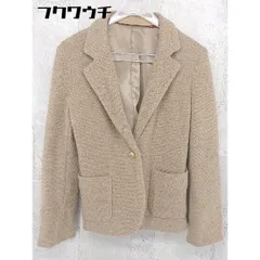 ◇ green label relaxing グリーンレーベル UNITED ARROWS 金ボタン 長袖 ジャケット サイズ38 ベージュ レディース 【中古】 【1002802217197】